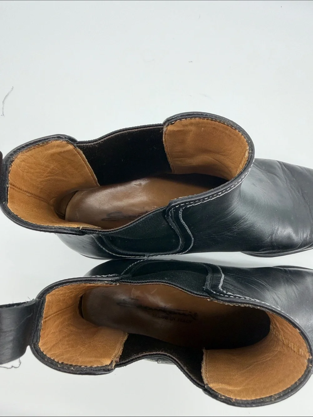 Santoni Men’s Chelsea Boots in Black 10 S61
